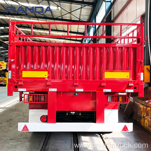 Bulk cargo 60T 3axle fence semi truck trailer